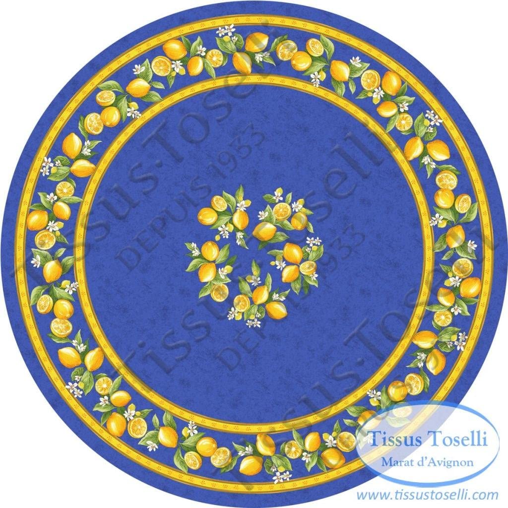 a-place-for-all-your-needs-to-shop-tissus-toselli-citrons-blue-french-provence-coated-cotton-tablecloths-71-round-for-sale_2.jpg